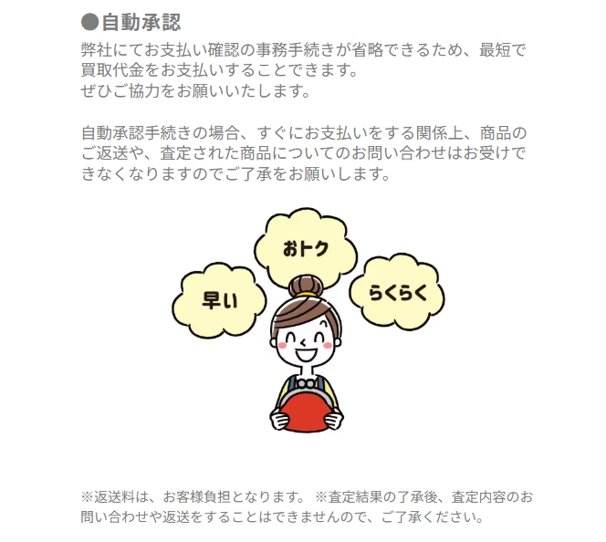 自動承認の画像