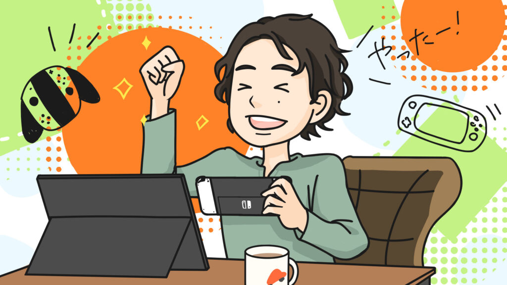 プロフィールページのイラスト（パソコンサイズ）